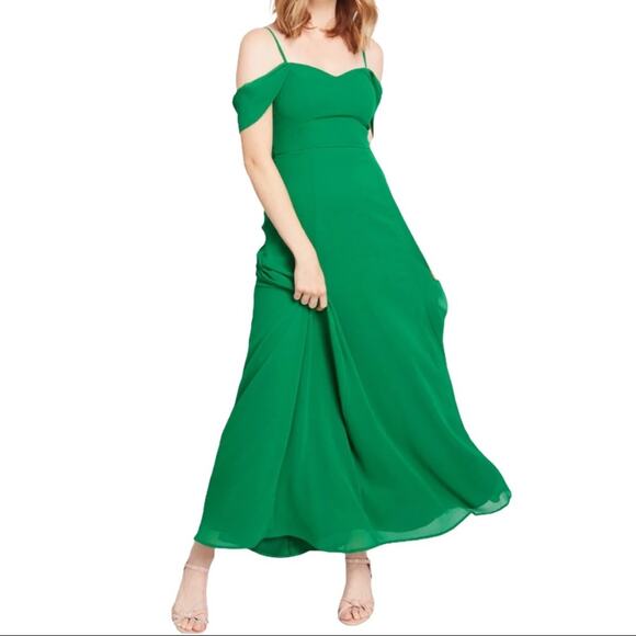 Modcloth NWT Kelly Green Resounding Wow Maxi Dress Prom Sz 2 - Picture 1 of 6